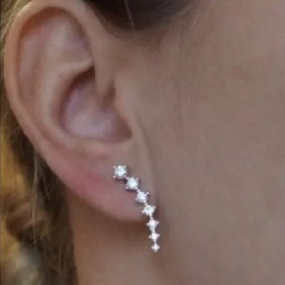 1 LEFT 🎀3/$22🎀 Rhinestone Crawler Earrings - Picture 2 of 5